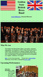 Mobile Screenshot of goldenstatebritishbrassband.org