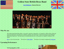 Tablet Screenshot of goldenstatebritishbrassband.org